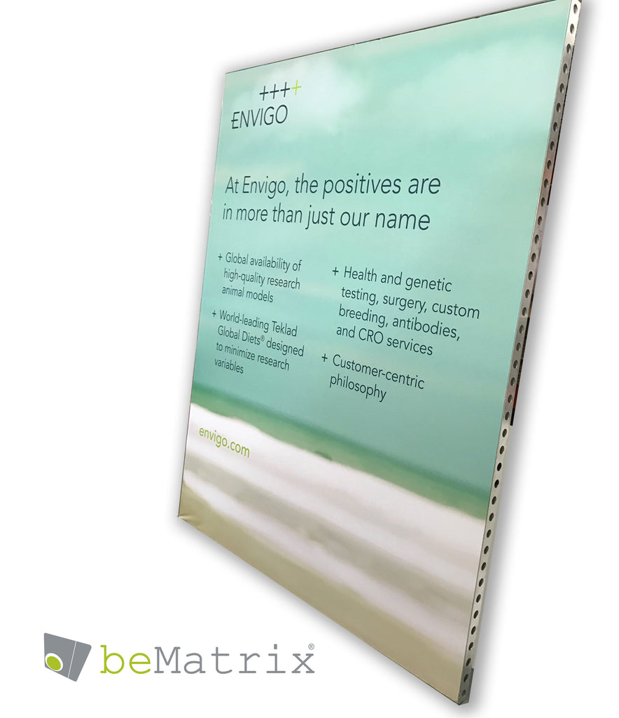 beMatrix fabric frame printing