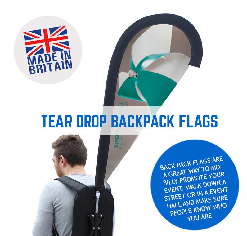 Teardrop Backpack Promotional Flags