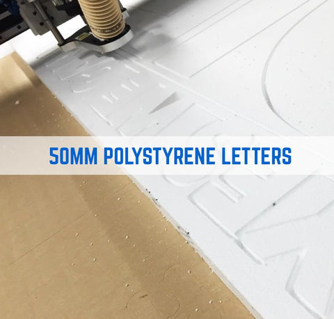 50MM POLYSTYRENE FOAM CUT LETTERS