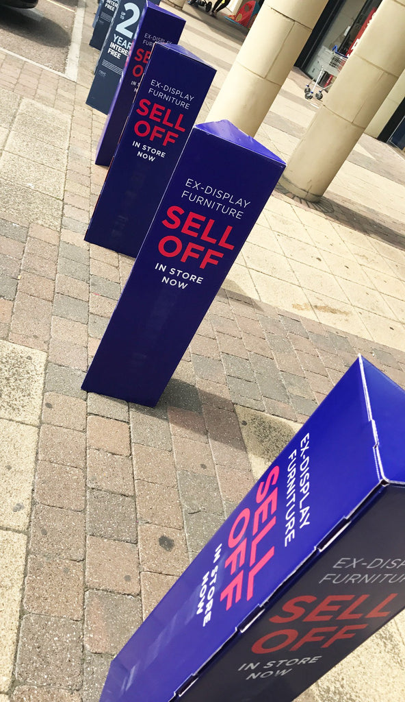 Bollard Advertising Covers Triangle & Square Sleeves