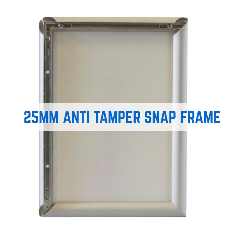 COSMOS SECURITY TAMPER PROOF SNAP FRAME POSTER FRAMES IN 25MM PROFILE