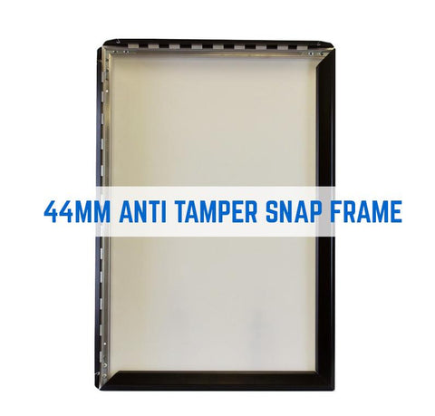 COSMOS SECURITY TAMPER PROOF SNAP FRAME POSTER FRAMES IN 44MM PROFILE