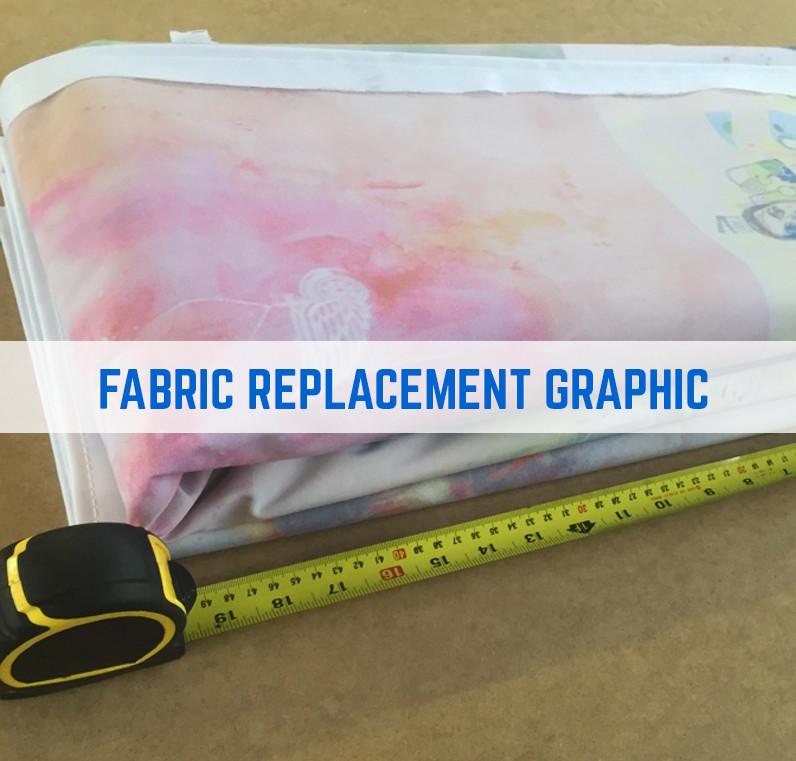 FABRIC GRAPHIC REPLACEMENT QUIRK SURGE CURL FABRIC STAND