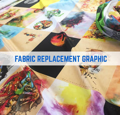 FABRIC GRAPHIC REPLACEMENT QUIRK SURGE CURL FABRIC STAND