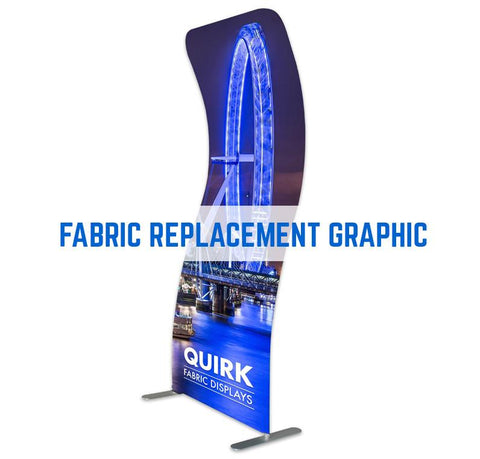 FABRIC GRAPHIC REPLACEMENT QUIRK SURGE CURL FABRIC STAND