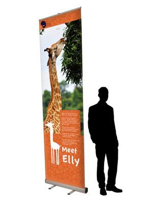 Giraffe Roller Banner - Super Tall 3m High Exhibition Event Roller Banner Stand - 850, 1000, 1200, 1500 & 2000mm Wide