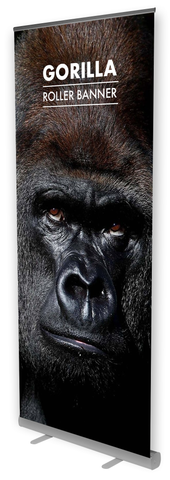 Gorilla Roller Banner Stand - Cheap Roller Banners UK - 850mm, 1000mm, 1500mm & 2000mm Wide