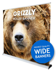 Grizzly Roller Banner - Super Wide High Exhibition Event Roller Banner Stand - 1000, 1500 & 2000mm widths