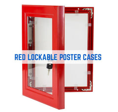 HARLEY STANDARD KEY LOCKING POSTER FRAMES - RED COLOUR FINISH