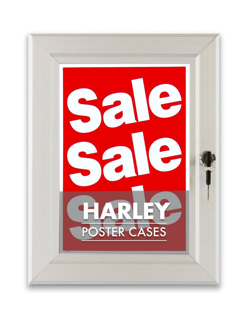 HARLEY STANDARD KEY LOCKING POSTER SILVER FRAME