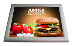 JUPITER SILVER 25MM SNAP FRAMES POSTER FRAMES ADVERTISING FRAMES