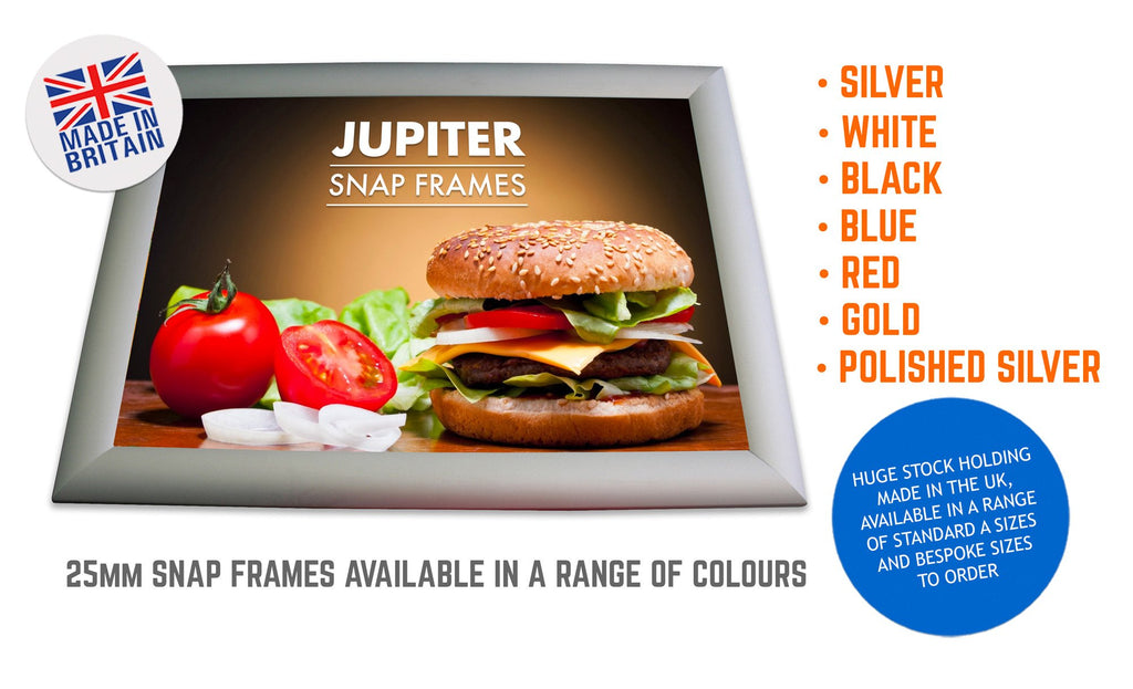 JUPITER RED 25MM SNAP FRAMES POSTER FRAMES ADVERTISING FRAMES