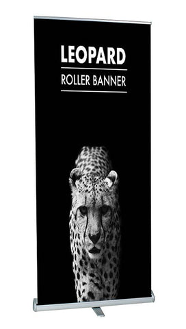 Leopard Roller Banner Stand - Cheap Roller Banners UK - 850mm & 1000mm Wide