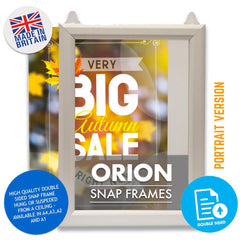 ORION 25mm SLIDE IN FRAMES DOUBLE SIDED AVAILABLE IN LANDSCAPE & PORTRAIT