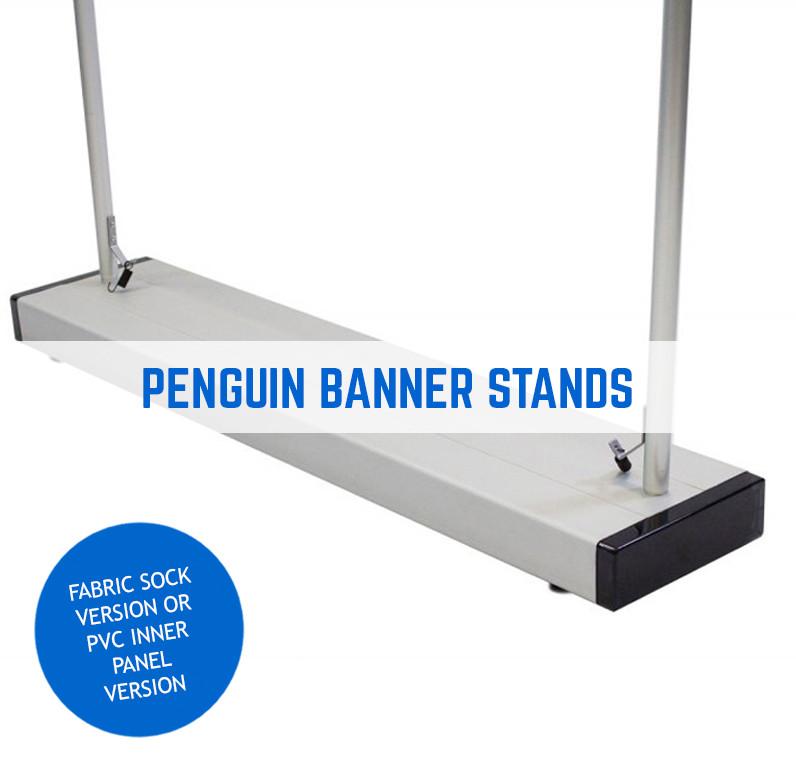 BANNER FRAME AVAILABLE WITH A TEXTILE PRINTED COVER OR A PVC BANNER INSERT