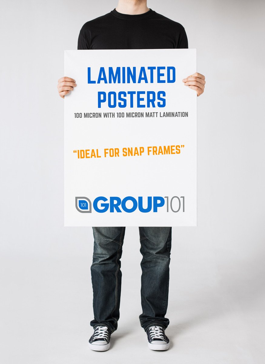 LAMINATED POSTER PRINTING FOR SNAP FRAMES