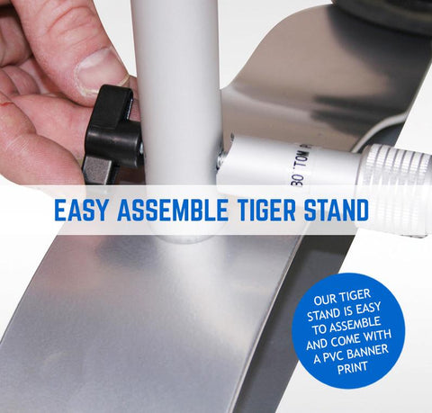 TIGER TENSION TELESPOIC FABRIC PRINTED BANNER STAND