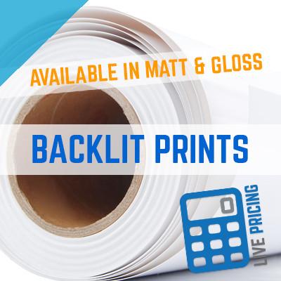 DURATRANS BACKLIT TRADE PRINTING - AVAILABLE IN A GLOSS OR MATT FINISH