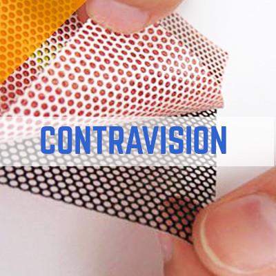 CONTRAVISION PERFORATED ONE WAY VISION 50/50 MESH VINYL PRINTING