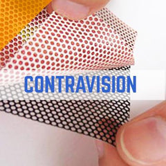 CONTRAVISION PERFORATED ONE WAY VISION 50/50 MESH VINYL PRINTING