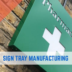 ALUMINIUM COMPOSITE DIBOND CNC ROUTED SIGN TRAYS