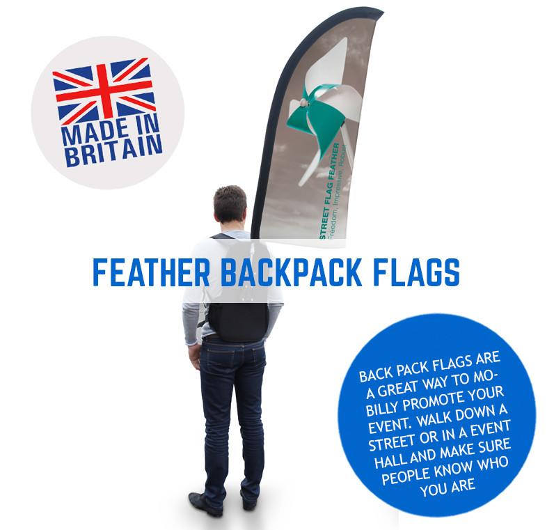 Feather Backpack Promotional Flags 