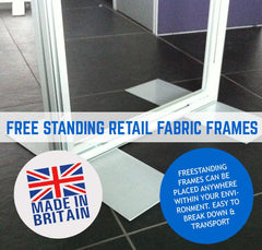 FREE STANDING TENSION FABRIC FRAMES