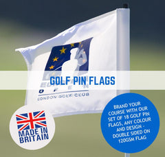 GOLF PIN FLAGS CUSTOM DESIGN FULL COLOUR