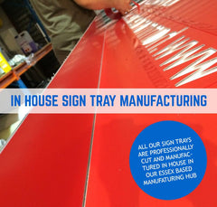 ALUMINIUM COMPOSITE DIBOND CNC ROUTED SIGN TRAYS