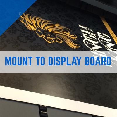 DISPLAY BOARD PRINT AND MOUNTING ON 1MM OR 2MM BOARD