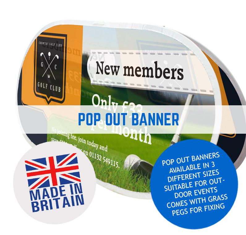 OUTDOOR STOWAWAY A FRAME POP UP FABRIC BANNERS