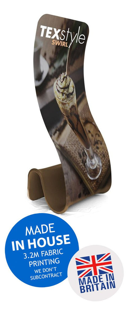 Snake Swirl TEXstyle Fabric Exhibition Promotional Banner Stand