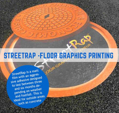 STREETRAP SELF ADHESIVE FLOOR GRAPHICS FOR OUTDOORS