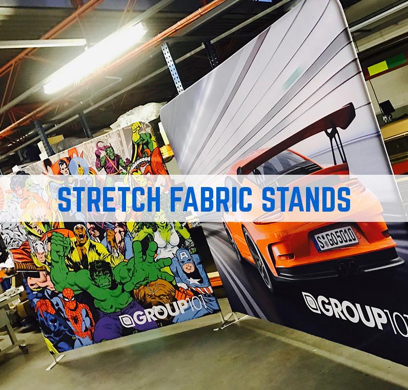 stretch fabric exhibition display stands 