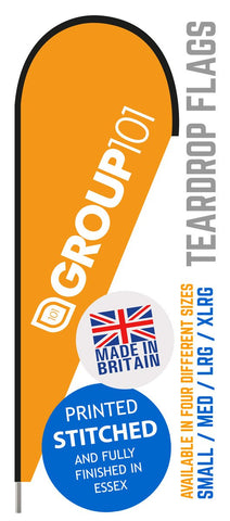 Teardrop Flag, Quill Flag, Advertising Flags, Promotional Flags, Trade Prices, Made in the UK